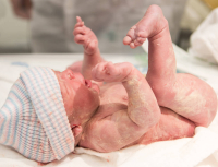 Keizersnede Amsterdam-12 De baby lag in een stuit en werd daarom met een keizersnede gehaald